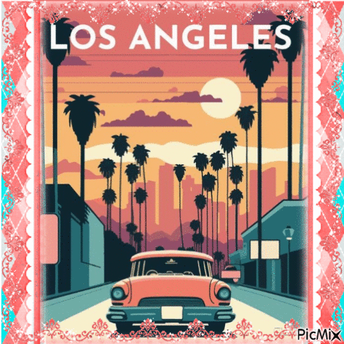 LOS ANGELES - Nemokamas animacinis gif