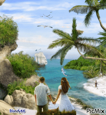 vacances en polynésie - Ilmainen animoitu GIF