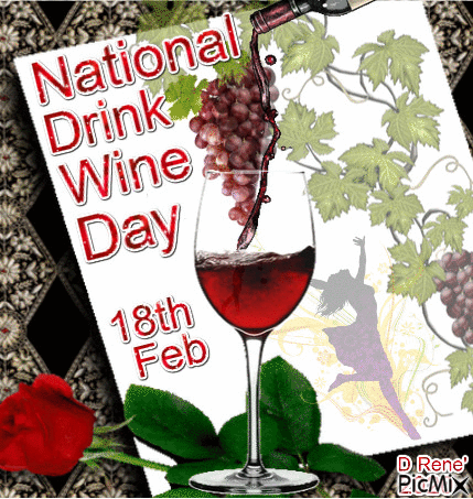 National Drink Wine Day 2020 - Darmowy animowany GIF