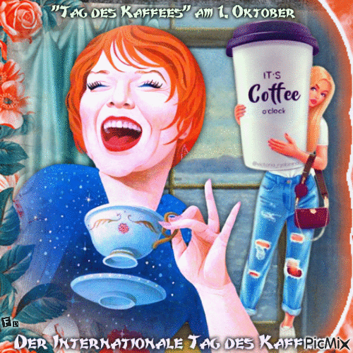 Der Internationale Tag des Kaffees - GIF animé gratuit
