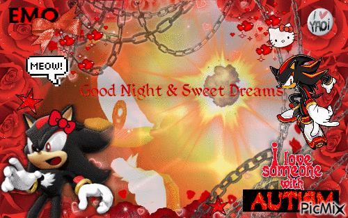 good night & sweet dreams shadow - Nemokamas animacinis gif