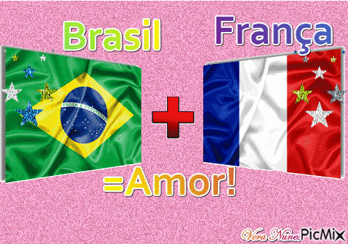 Brasil França - Nemokamas animacinis gif