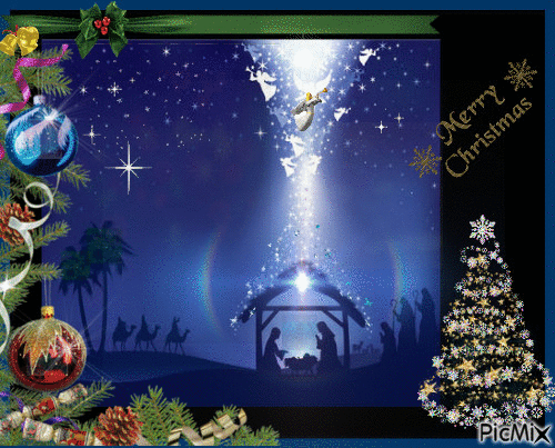 Nativity and Christmas - GIF animate gratis