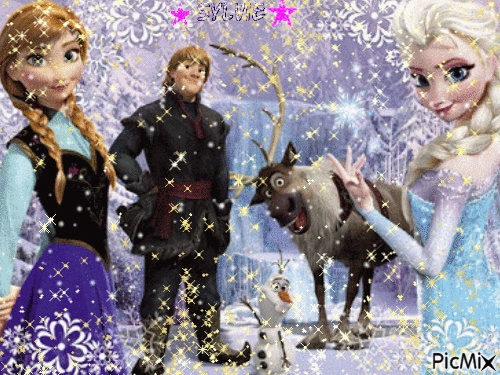 reine des neiges ma création a partager sylvie - Free animated GIF