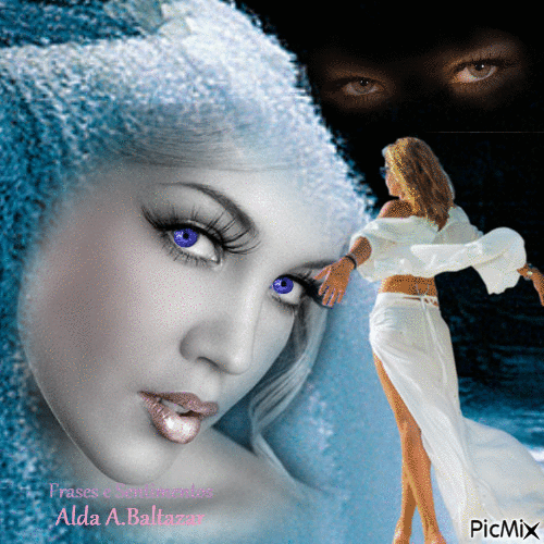 Mulher e olhares - Free animated GIF