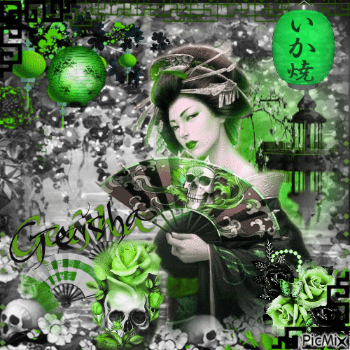 Gothic Geisha - Δωρεάν κινούμενο GIF