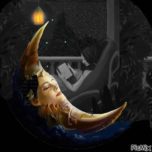 Duerme la luna - Nemokamas animacinis gif