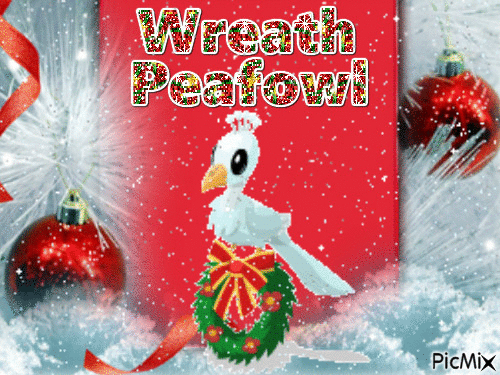 Wreath Peafowl - Бесплатный анимированный гифка