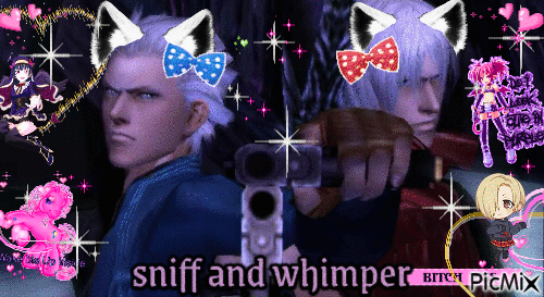 dante and mother fuckin vergil - Free animated GIF