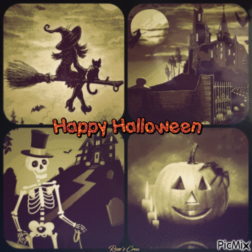 Concours : Halloween collage - Animovaný GIF zadarmo