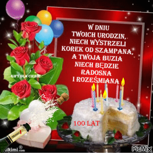 W dniu urodzin - Ingyenes animált GIF