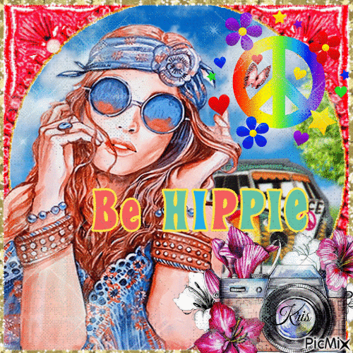 Soyez Hippie ! - Free animated GIF