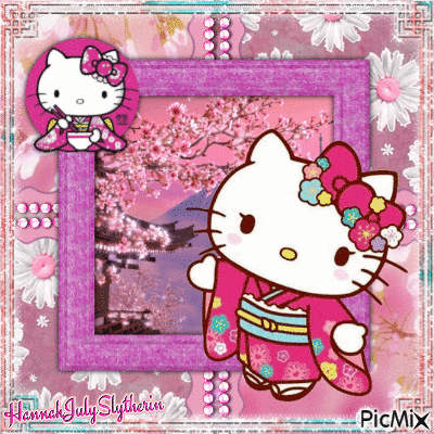 #♥#Hello Kitty Japanese Style#♥# - Darmowy animowany GIF