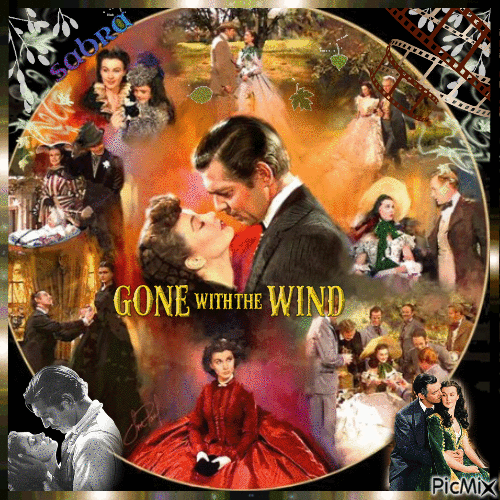 GONE WITH THE WIND - Gratis animeret GIF