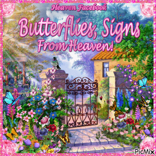 Butterflies, Signs From Heaven! - Безплатен анимиран GIF
