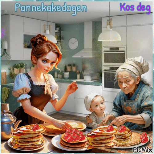 Pancake day, enjoy - GIF animado gratis