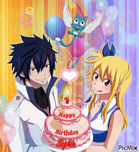 Happy Birthday ♥ - Animovaný GIF zadarmo