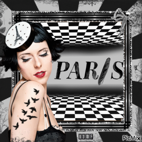 Paris glamour - GIF animé gratuit