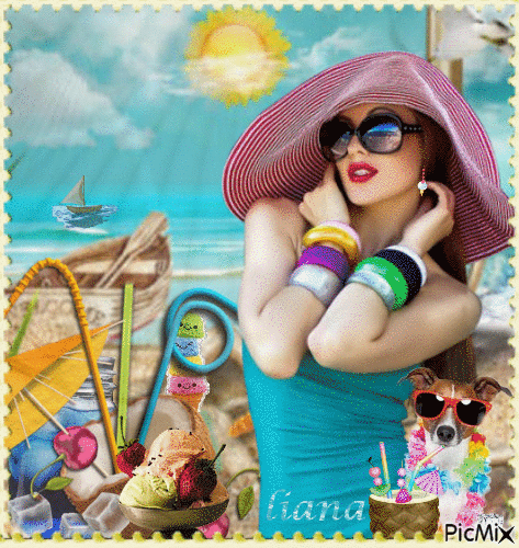 summer time.. !!!  ~ Have a nice weekend !!! - GIF animado grátis
