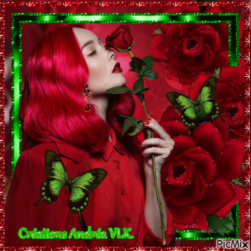 IN RED AND GREEN - GIF animado gratis