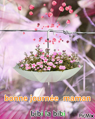 bonjour maman - Animovaný GIF zadarmo