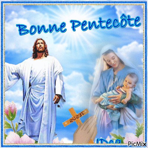 Bonne Pentecôte - Бесплатный анимированный гифка