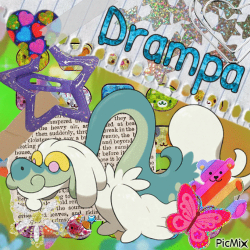 Drampa and Stickers - Free animated GIF