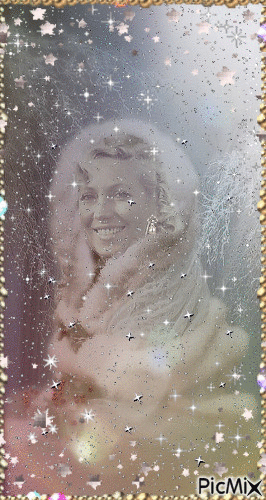 winter vintage lady - Besplatni animirani GIF