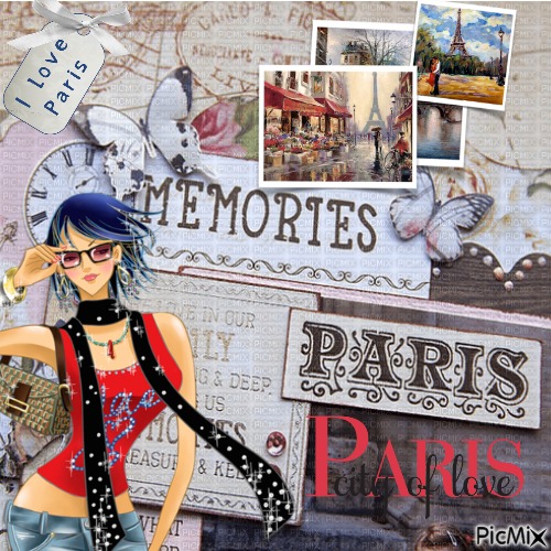 I LOVE PARIS - бесплатно png