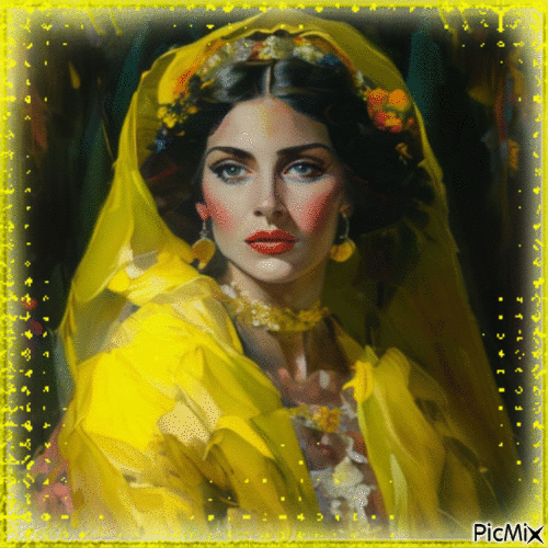 Nagornov painting. Woman - Бесплатни анимирани ГИФ
