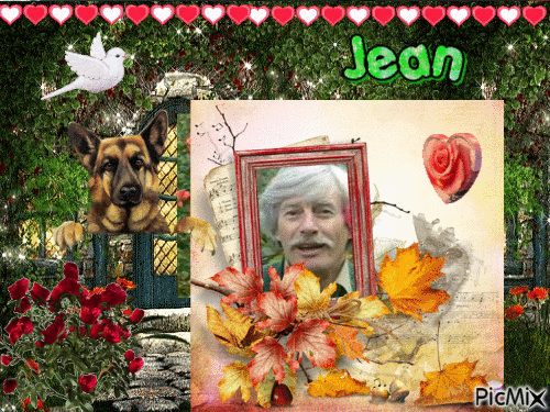 Jean et son chien - Ingyenes animált GIF