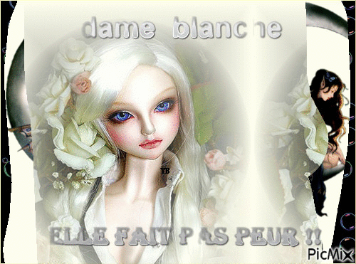 dame blanche - GIF animado gratis