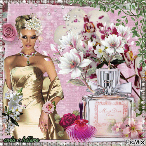 parfum aux notes florales - Free animated GIF