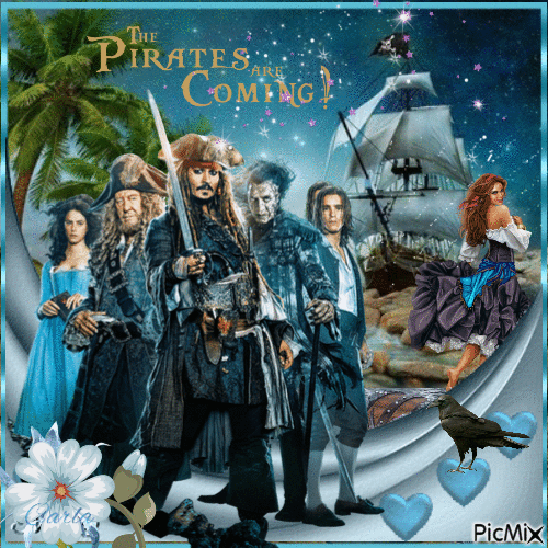 Tha pirates are coming contest - Animovaný GIF zadarmo