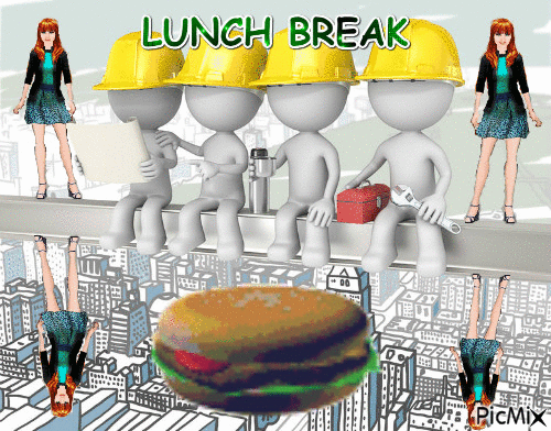 LUNCH BREAK - 無料のアニメーション GIF