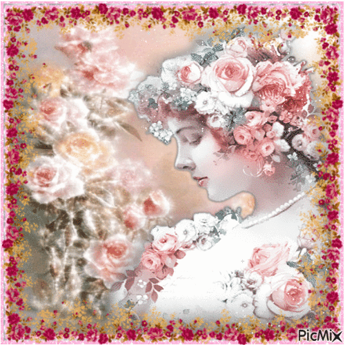 The Flower Lady - Безплатен анимиран GIF