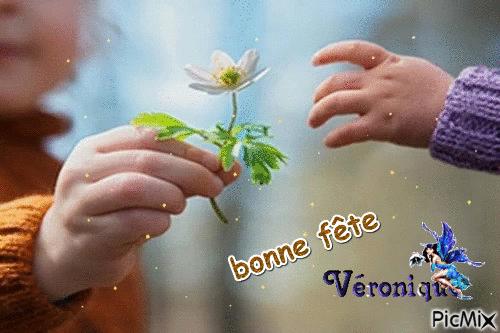 bonne fête Véronique - Бесплатный анимированный гифка