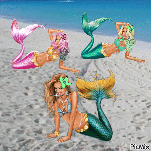 Mermaids - 無料のアニメーション GIF