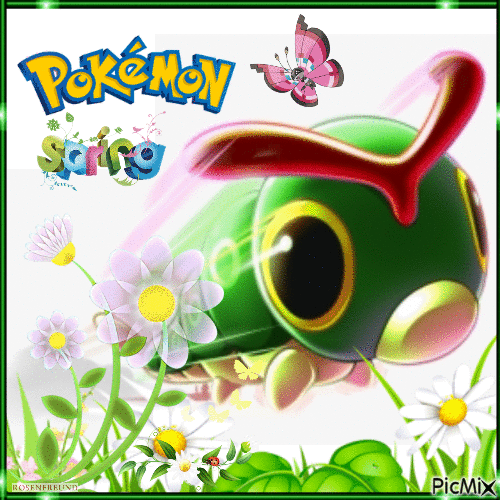 Pokemon Caterpie - Zdarma animovaný GIF