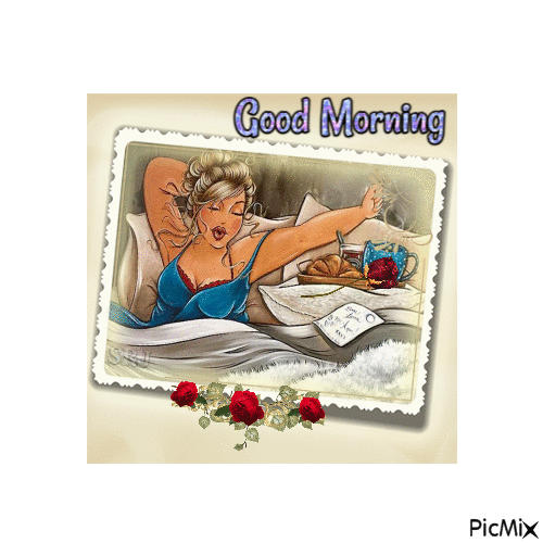 Good Morning Curvy Woman - GIF animate gratis