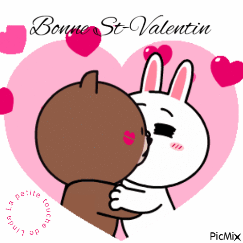 Bonne St-Valentin - Bezmaksas animēts GIF
