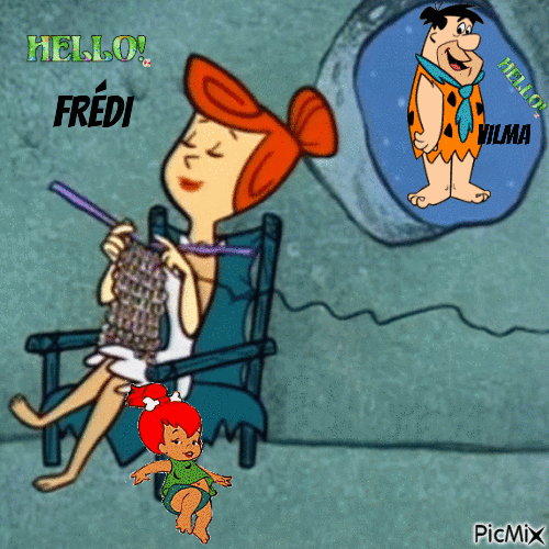 Wilma Flintstone - GIF animate gratis