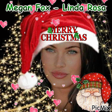 Megan Fox - Linda Rosa - Gratis geanimeerde GIF