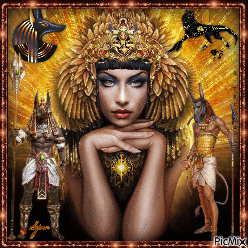 Prinses Cleopatra - GIF animé gratuit