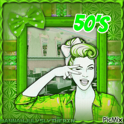 (((Lime Green 50's))) - Бесплатный анимированный гифка