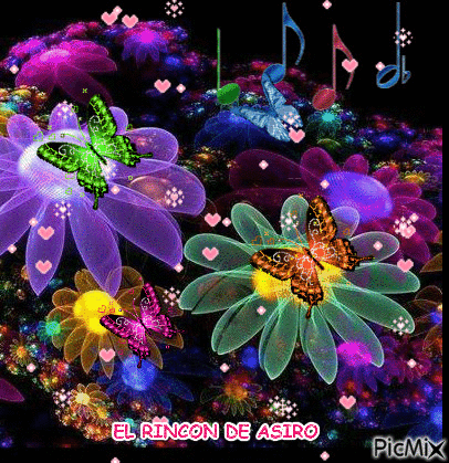 FLORES Y MARIPOSAS - Free animated GIF - PicMix