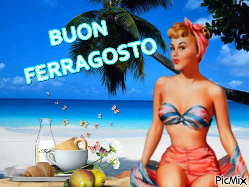 BUON FERRAGOSTO - Free PNG