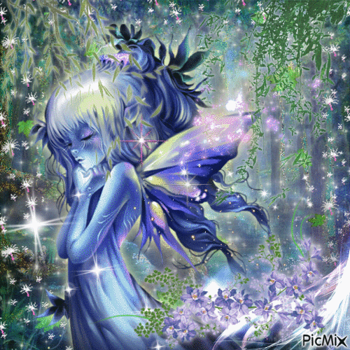 ~fairy in her garden~ - Darmowy animowany GIF