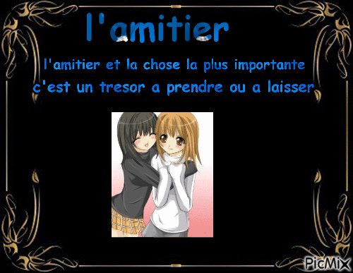 l'amitier - Безплатен анимиран GIF