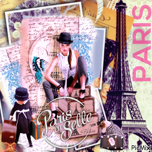 Our Trip to Paris - GIF animate gratis